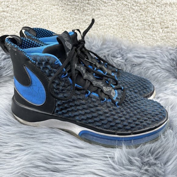 Nike Men's AlphaDunk Pure Magic 2019 LOB Black Blue White Size 9.5 - Picture 1 of 13